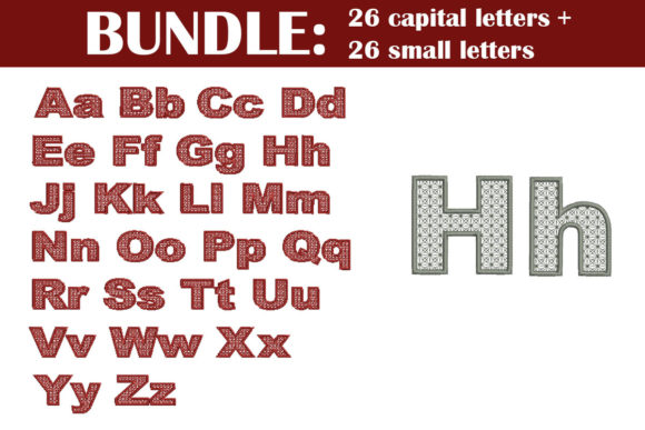 Alphabet Font: Sweet, Stitchable Letters for Meaningful Gifts