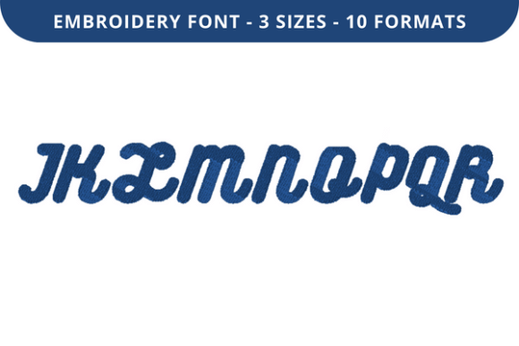 Buck Harry Font J to R: A Seasonal Embroidery Staple