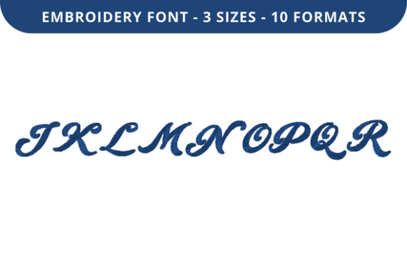 Fonso Font J to R: A Smart Back-to-School Embroidery Font Pick