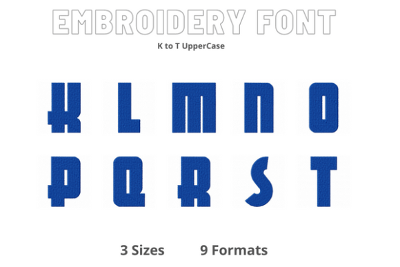 Font K to T: A Warm, Versatile Embroidery Font for Meaningful Personalized Gifts