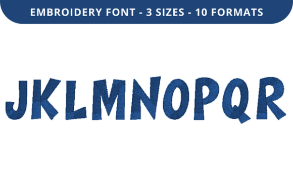 Funny Man Font J to R: A Playful, Boutique-Ready Embroidery Font