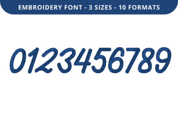 Marion Font 0 to 9: Clean, Versatile Embroidery Numbers