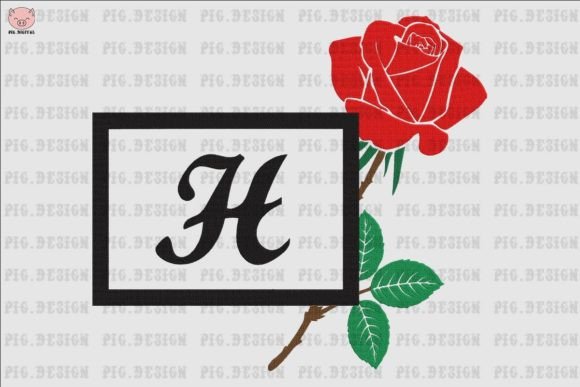 Rose Font H: A Seasonal Embroidery Staple